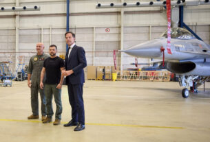 A Holanda envia um despacho final de caças F-16 para a Ucrânia
