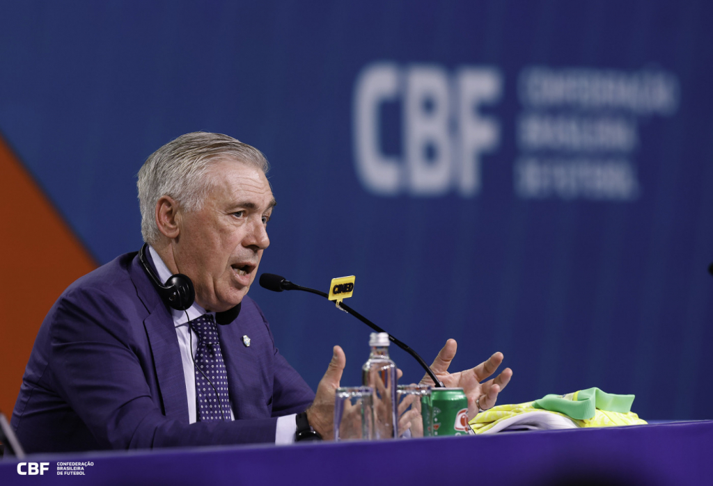 Ancelotti terá o desafio de evitar que a seleção fique seis Copas na fila