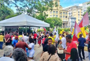 Movimentos e entidades sindicais realizam ato de lançamento estadual do Plebiscito Popular em Salvador (BA) – Brasil de Fato