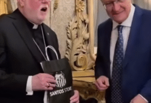 Alckmin Leão 14 papa Santos