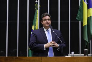 Parlamentar discursa na Câmara