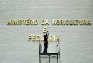 Mudanças nos letreiros dos ministérios da Esplanada em Brasília