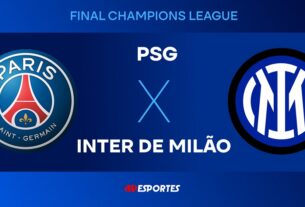 PSG x Inter de Milão: confira a transmissão da Jovem Pan ao vivo