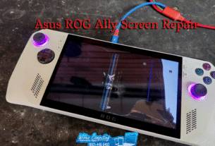 REPARO DE TELA DE Rachaduras do Asus Rog Ally - Fios de computação Eletrônica e reparo de computador