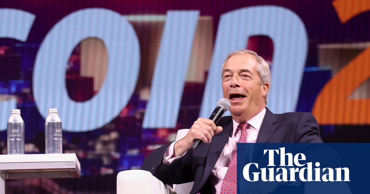 Reforma do Reino Unido para aceitar doações via Bitcoin, diz Nigel Farage | Reforma UK