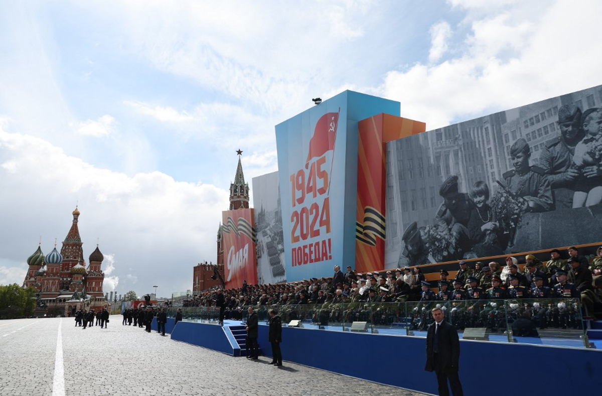 Teatrics de VE Day em Moscou e agora também em Washington