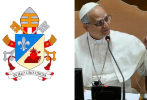 Vaticano divulga brasão do papa Leão XIV com seu lema episcopal
