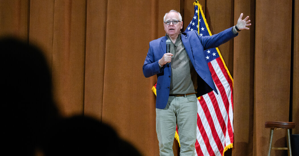 Walz para falar em 2 eventos democráticos, quando o disputa de 2028 começa