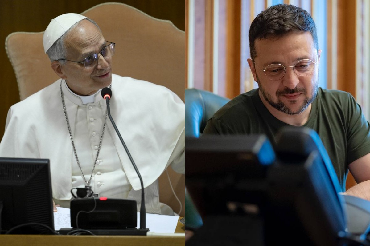 Zelensky mantém as primeiras conversas com o Papa Leo XIV, convida -o para a Ucrânia