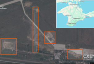 A Rússia constrói a base de guerra de drones no antigo aeroporto civil na Crimeia ocupada