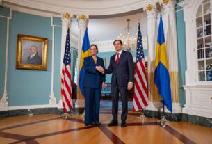 A ameaça da Rússia é "real e aqui para ficar muitos anos", alerta o principal diplomata da Suécia