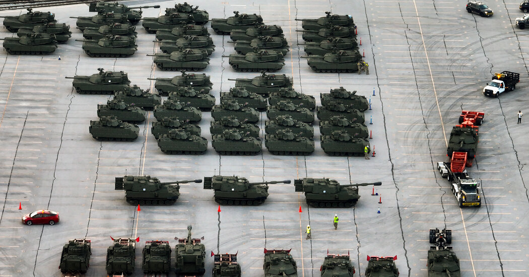 A desfile militar marchará em turbilhão político, enquanto Trump emprega tropas para LA