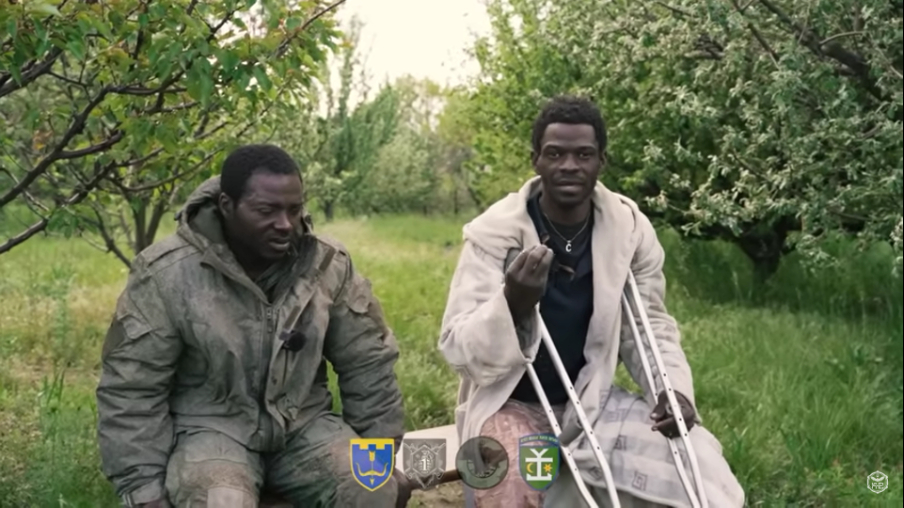 Africanos capturou lutando pela Rússia