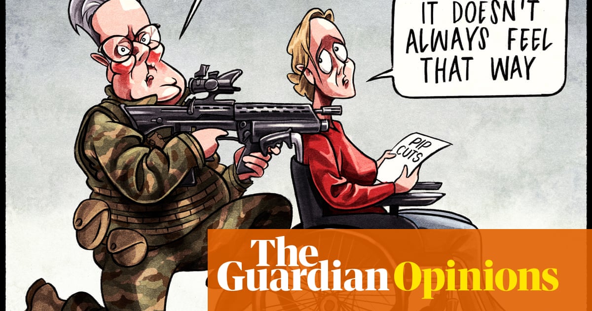 Ben Jennings em Keir Starmer e sua revisão estratégica de defesa - desenho animado