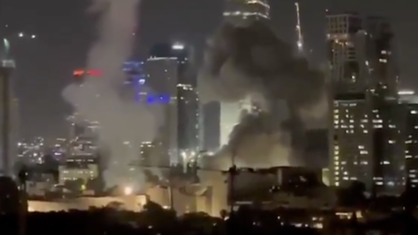 Na imagem, bombardeio iraniano a Tel Aviv; o Irã teria lançado mísseis para todo o território de Israel