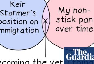 Da posição de Keir Starmer sobre imigração a uma pan antiga: Semana de Edith Pritchett em Diagramas de Venn-desenho animado