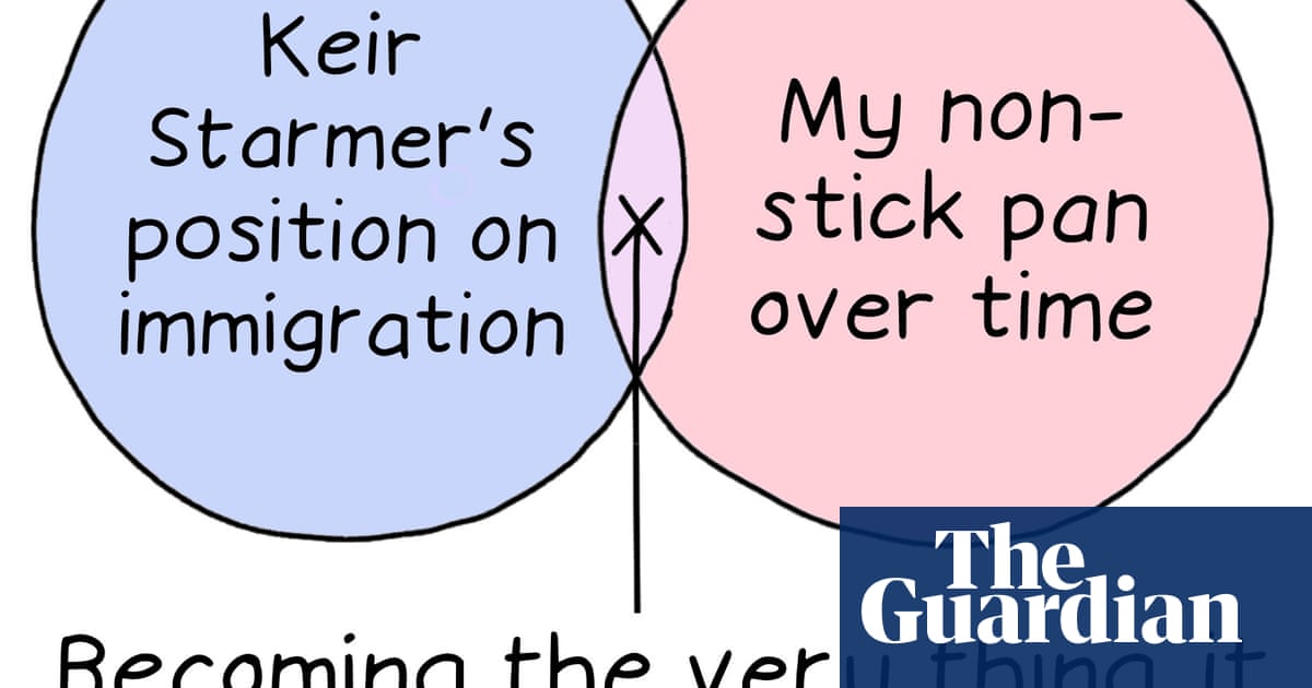 Da posição de Keir Starmer sobre imigração a uma pan antiga: Semana de Edith Pritchett em Diagramas de Venn-desenho animado
