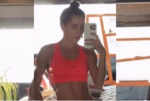 Deborah Secco exibe barriga definida e garante: ‘Musa fitness está de volta’