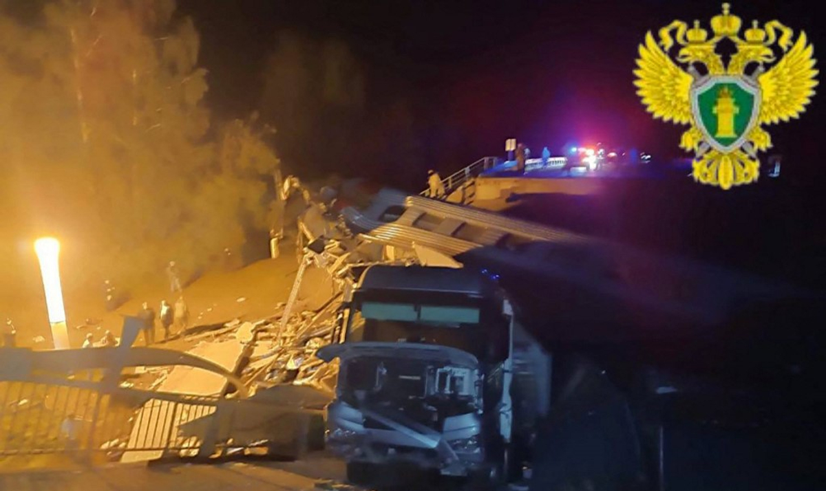 Duas pontes ferroviárias entram em colapso a horas de intervalo na Rússia; 7 mortos, sabotagem suspeitava