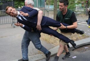 Estátua de Macron roubada por militantes do Greenpeace é devolvida ao museu de Paris