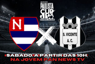 Jovem Pan transmite jogo entre Nacional e São Vicente pela Paulista Cup
