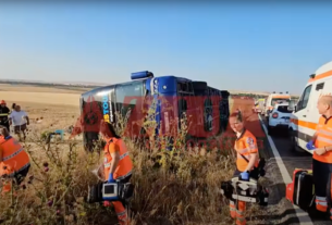 O ônibus ucraniano derruba 55 a bordo
