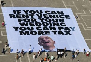 O que dizem protestos em meio a casamento de Jeff Bezos em Veneza