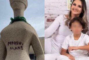 Débora Rodrigues dos Santos, mulher que pichou estátua em frente ao STF com batom no 8 de Janeiro