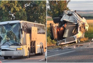 Uma pessoa morre no acidente de ônibus da Romênia, carregando 60 ucranianos