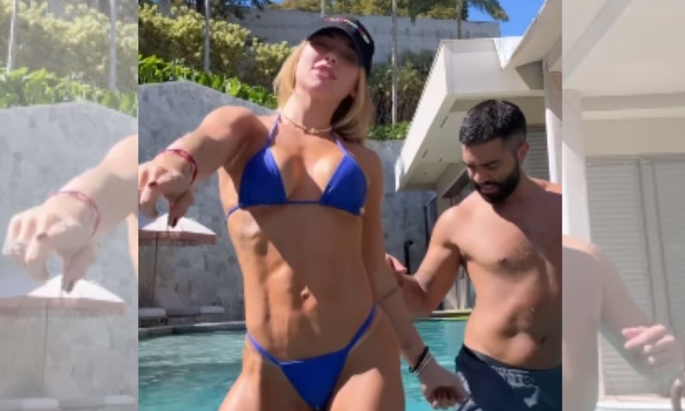 Virginia Fonseca exibe corpo tonificado em dia de piscina em Goiânia: ‘Sextou’