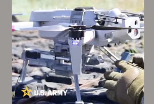 A mídia social zomba do vídeo 'NOVO DRONE ARMANIZADO' do Exército dos EUA