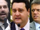 A nova rodada de disparos de Eduardo Bolsonaro contra Ratinho e Tarcísio