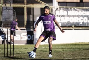 Ceará durante treino