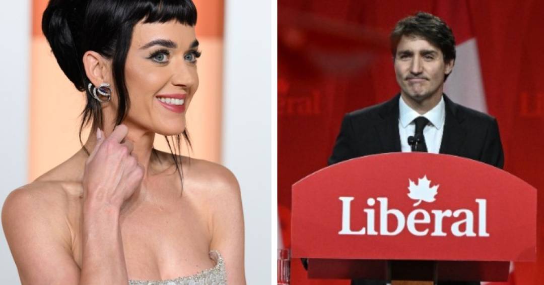 Após separação, Katy Perry é flagrada com Justin Trudeau em restaurante