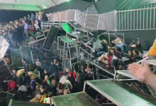 Arquibancada despenca e deixa 60 feridos em rodeio em Eldorado (SP)