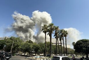 Bombardeios israelenses em Damasco deixam ao menos três mortos e 34 feridos