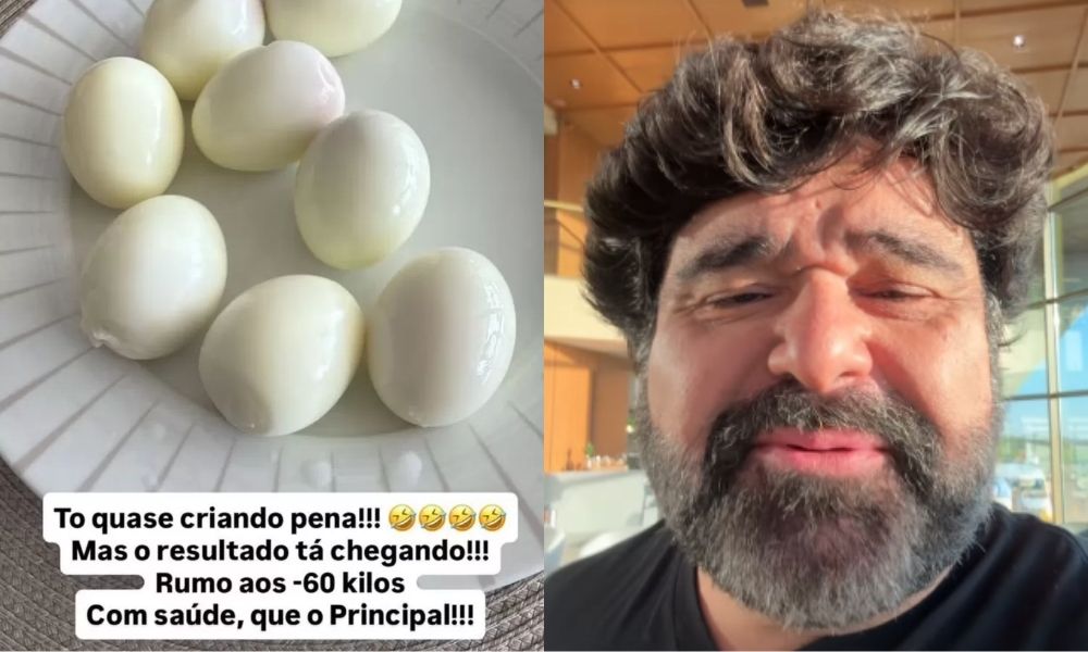 Cantor Fabiano Menotti compartilha marmita fitness e brinca: ‘Me tornei maromba’