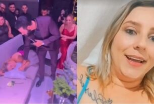 Convidada adormece durante show de Gusttavo Lima no casamento de Éder Militão e viraliza nas redes sociais