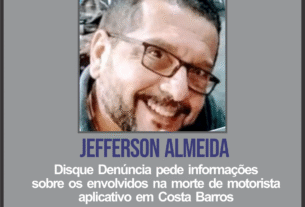 Disque Denúncia pede ajuda para identificar envolvidos na morte de motorista de aplicativo em Costa Barros