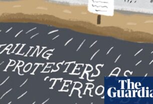 Ed Balls e Yvette Cooper cruzam o Rubicon - em uma canoa: o desenho animado de Stephen Collins