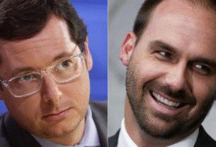 Prismada Eduardo Bolsonaro e Wajngarten
