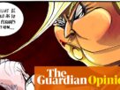Ella Baron na reunião de Keir Starmer com Donald Trump - desenho animado