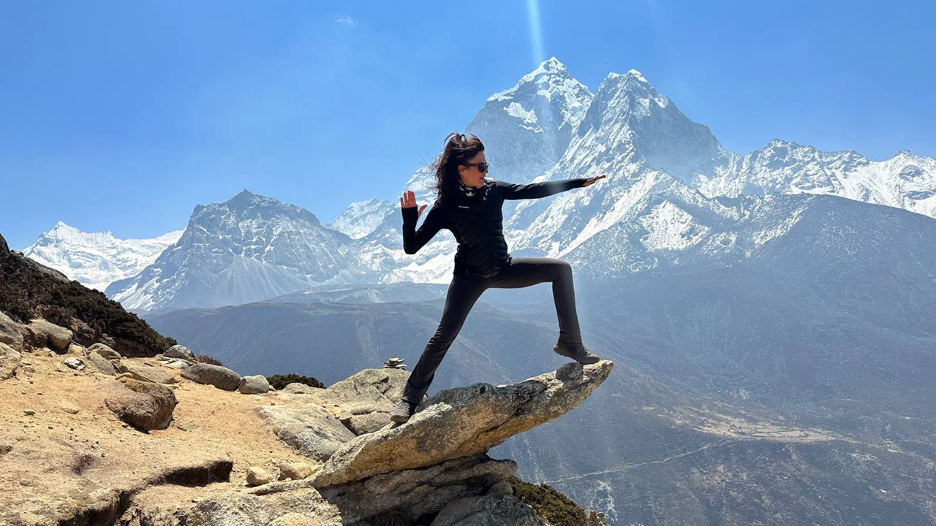 Mulher que parou de vento no Everest