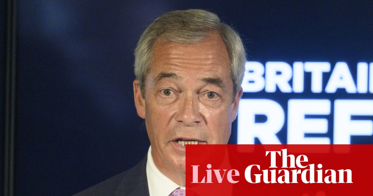 O Labor diz que o plano de Farage de revogar a Lei de Segurança Online mostra que ele está do lado de 'pornógrafos extremos' sobre crianças - a política do Reino Unido ao vivo | Política