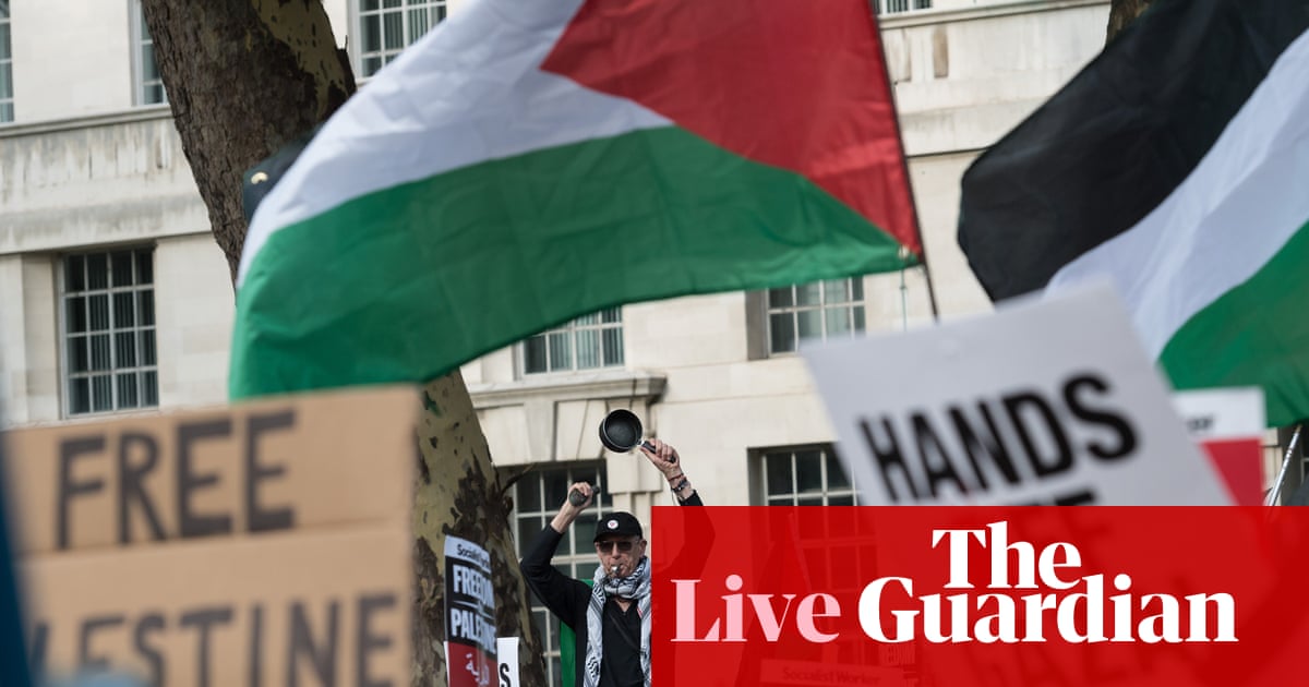 O ministro rejeita as alegações de que o reconhecimento do estado palestino corre os riscos de violar direito internacional - a política do Reino Unido vive | Política