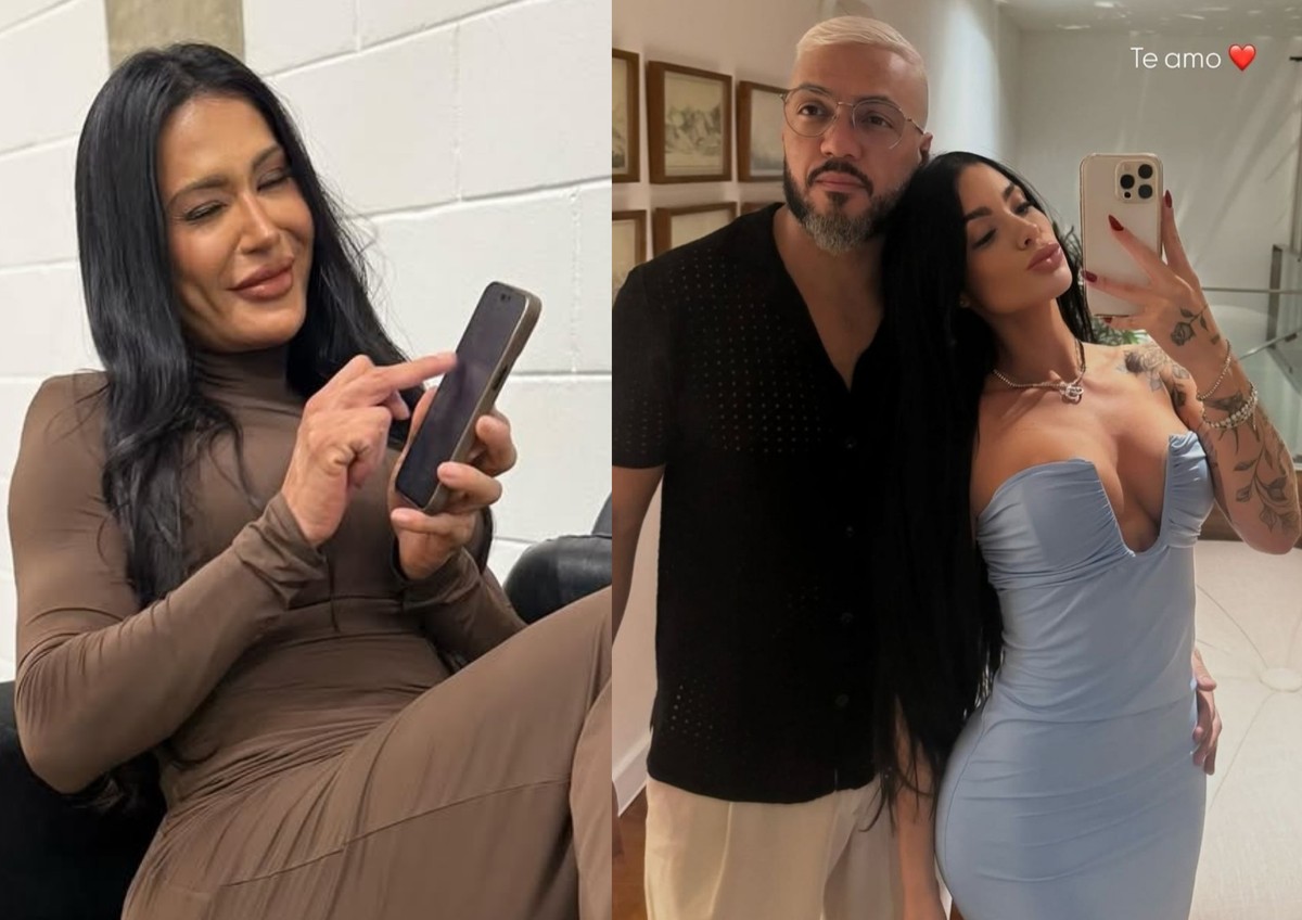 Pegou a pipoca! Gracyanne curte posts contra Ray Figliuzzi, namorada de Belo, em treta com ex