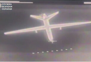Pontuações de drones interceptores ucranianos possíveis Primeira morte contra o Orion russo greve UAV carregando bombas