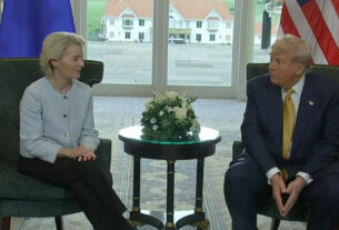 Presidente da Comissão Europeia saudou ‘bom acordo’ comercial entre UE e EUA: ‘É um acordo enorme’