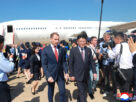 Primeiro vôo direto de Pyongyang Lands em Moscou