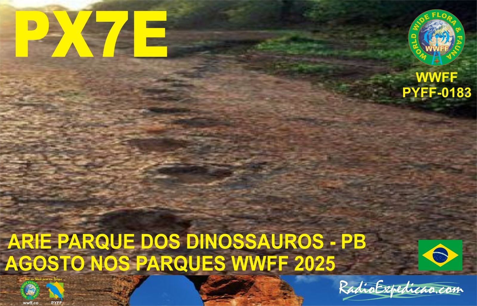 Radioamadores ativam Parque Vale dos Dinossauros com apoio da LABRE-PB